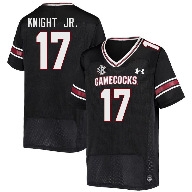 Men #17 Demetrius Knight Jr. South Carolina Gamecocks College Football Jerseys Stitched-Black